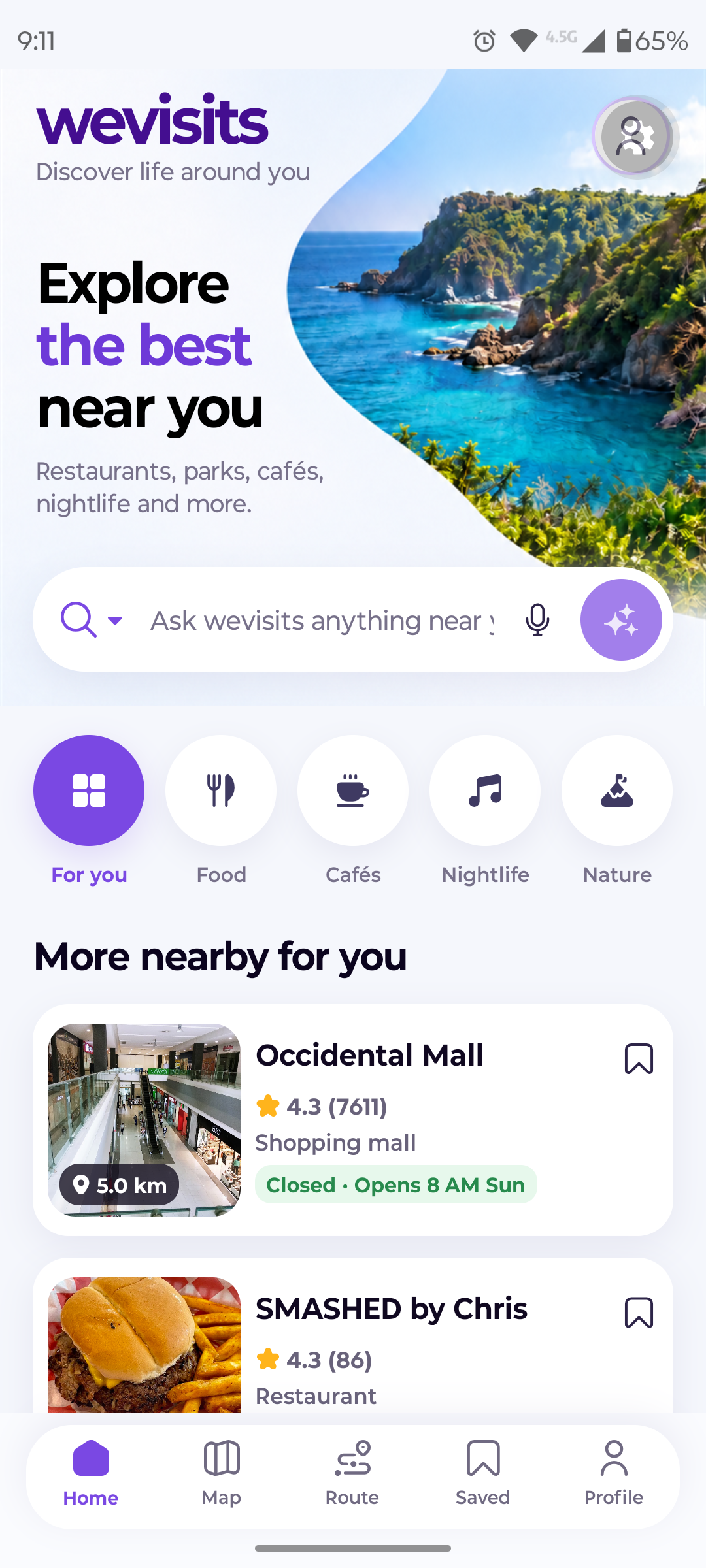 Elegir distancia para explorar